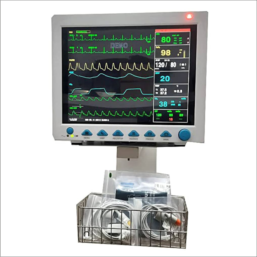 Niscomed Multi Parameter 5-Para Patient Monitor - AQUA 12 with Stand