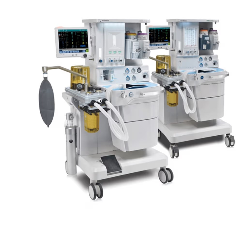 Comen Electronically controlled 12.1 inch TFT with Touch Screen 3 Gas 2 Drawer Anaesthesia Machine - AX700